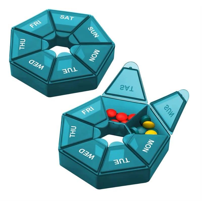 heptagonal pill box