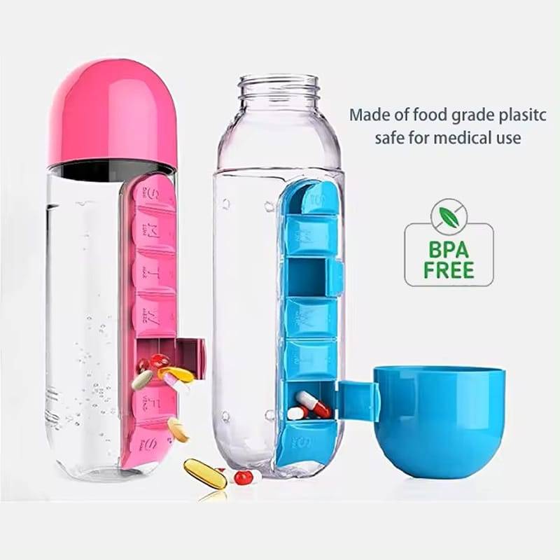 Pill Box Water Bottle