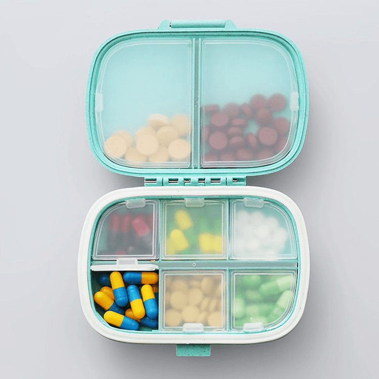 8 Compartments Travel Pill Organizer 1