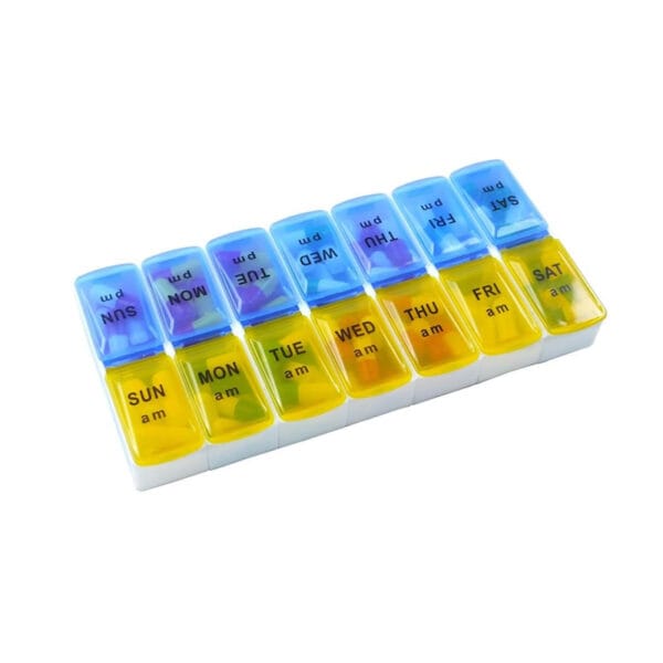 14 compartment weekly removable pill box 6