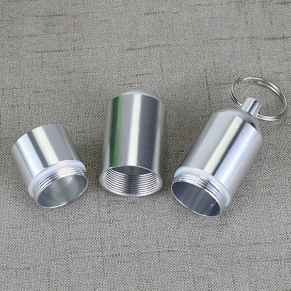 3 compartment aluminum alloy metal pill organizer 5