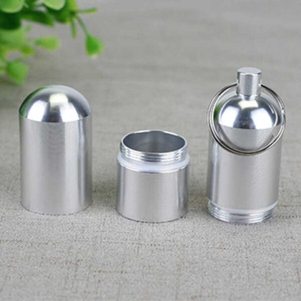 3 compartment aluminum alloy metal pill organizer 6