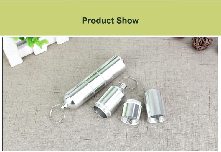 3 compartment aluminum alloy metal pill organizer product display 9