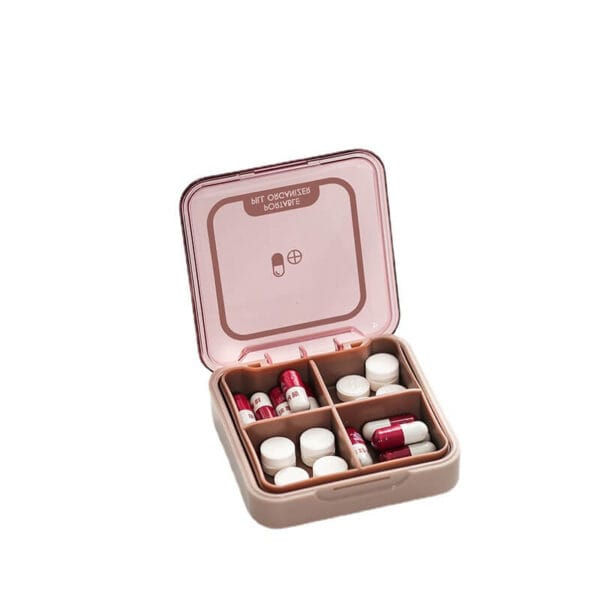 4 compartment travel pill box 4