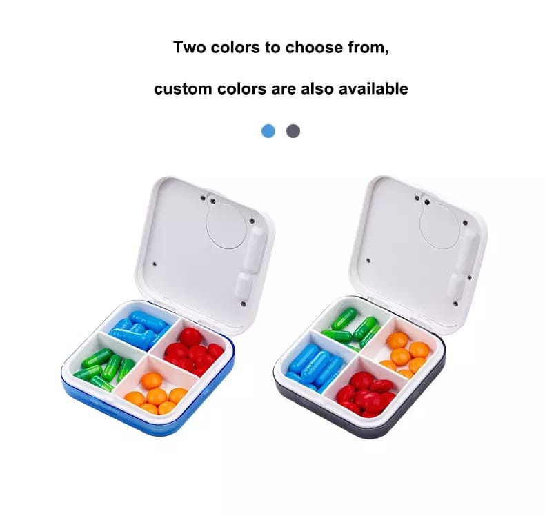 4 compartments electronic pill timer product display 3