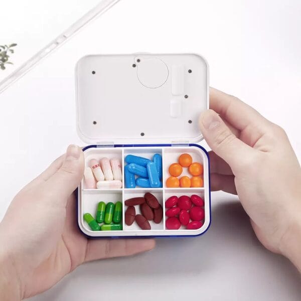 6 compartments electronic pill timer 3