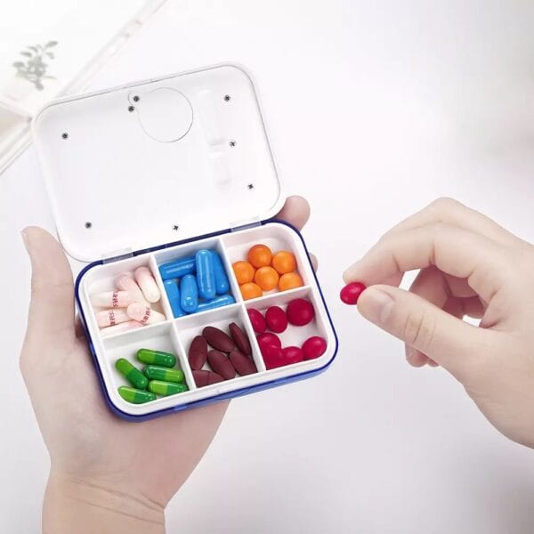 6 compartments electronic pill timer 4