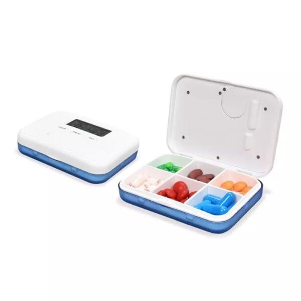 6 compartments electronic pill timer 8