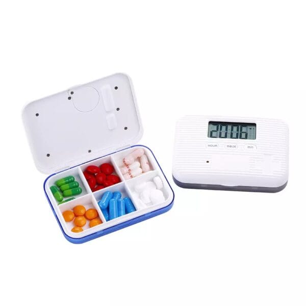 6 compartments electronic pill timer 9