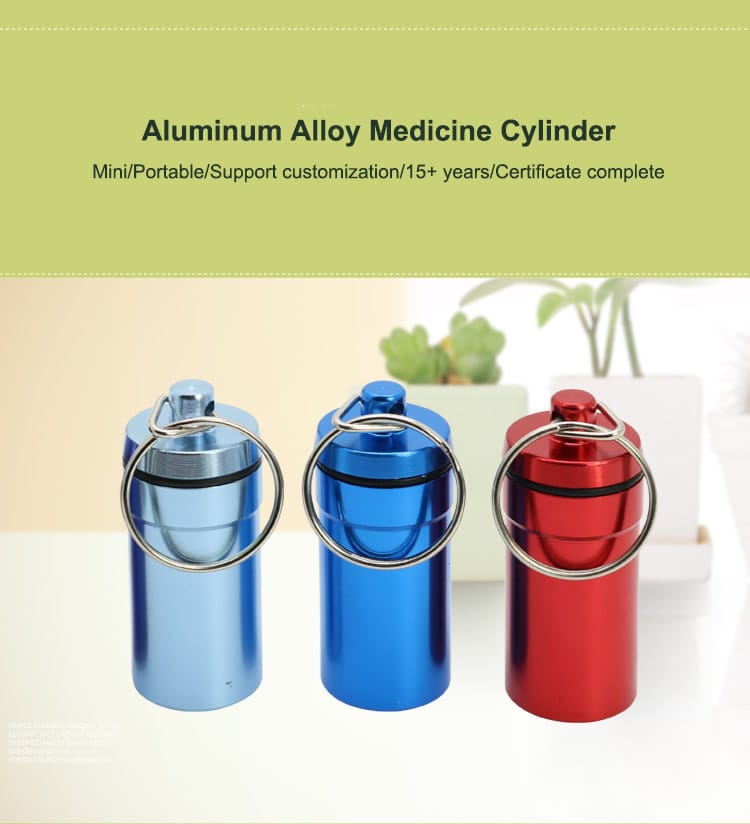 aluminum alloy metal pill organizer product display 1