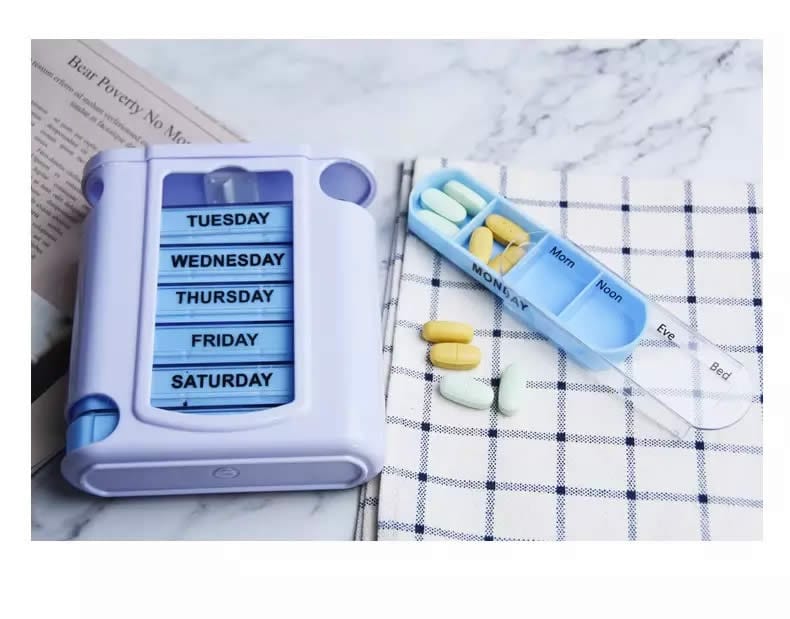 drawer type weekly pill box products display 5