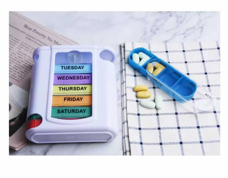 drawer type weekly pill box products display 6