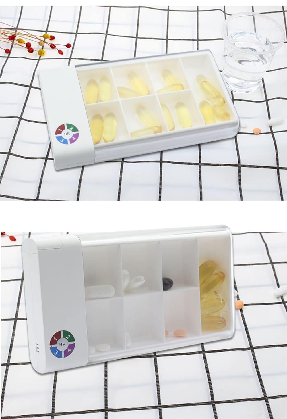 elderly reminder electronic pill organizer product display 10