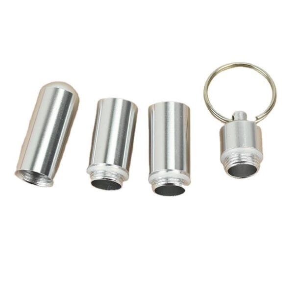 keychain aluminum alloy metal pill box 3