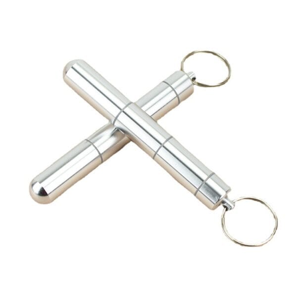 keychain aluminum alloy metal pill box 5