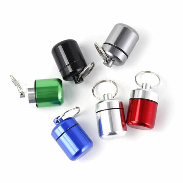 round aluminum alloy metal pill box 2