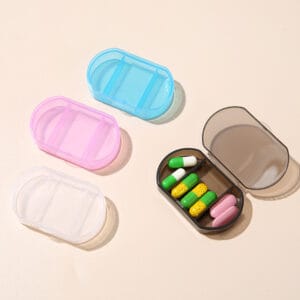 small 3 compartment daily pill box