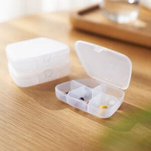 transparent daily medicine organizer 1