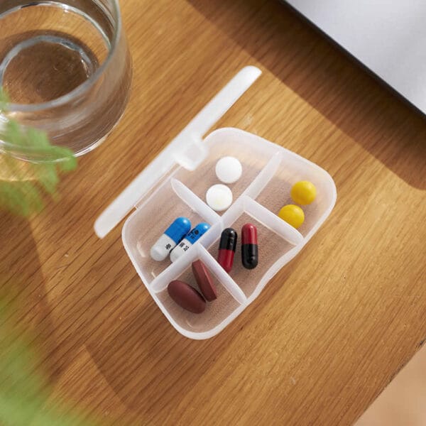 transparent daily medicine organizer 7