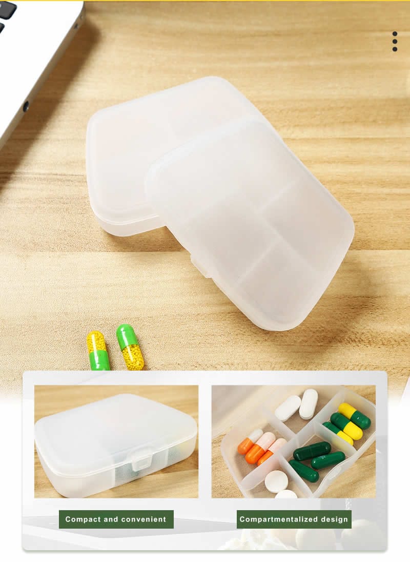 transparent daily medicine organizer product display 3