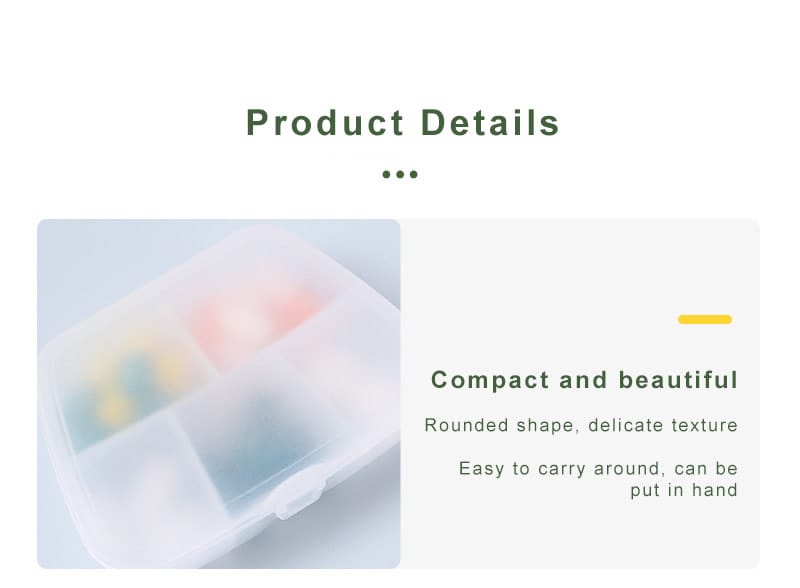 transparent daily medicine organizer product display 5