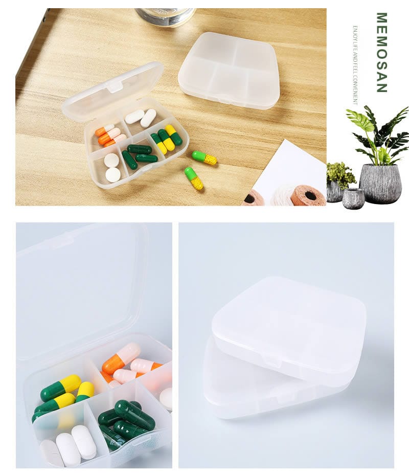 transparent daily medicine organizer product display 8