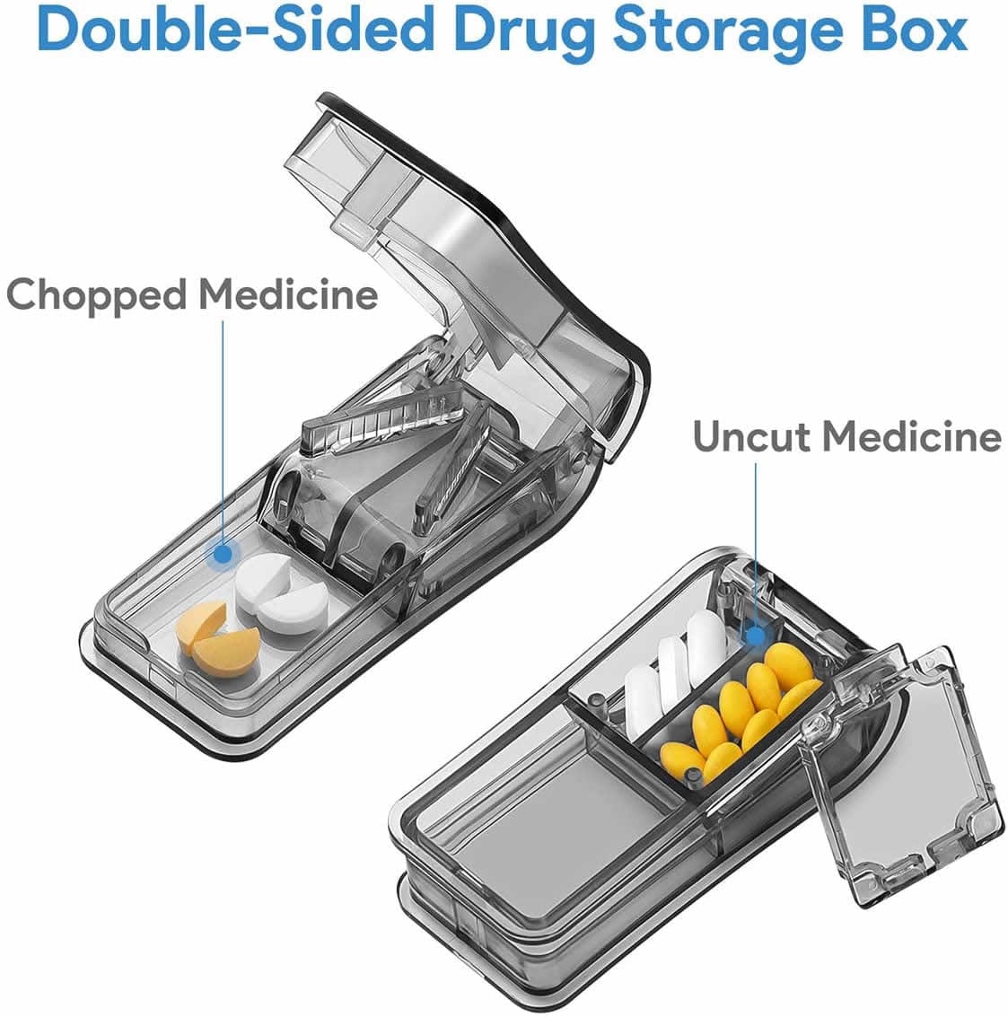 travel friendly plastic pill splitter product display 3