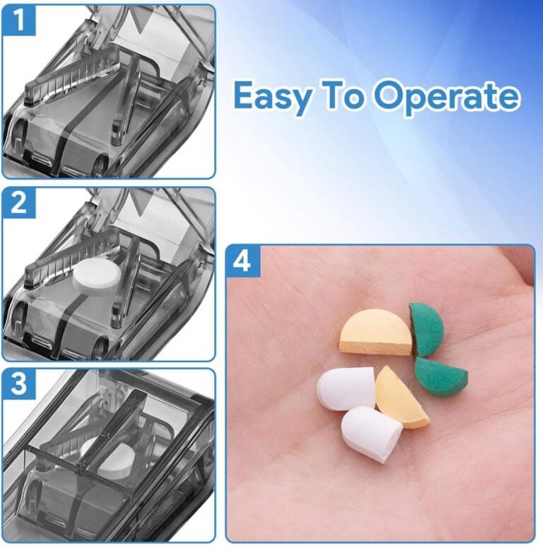 travel friendly plastic pill splitter product display 4