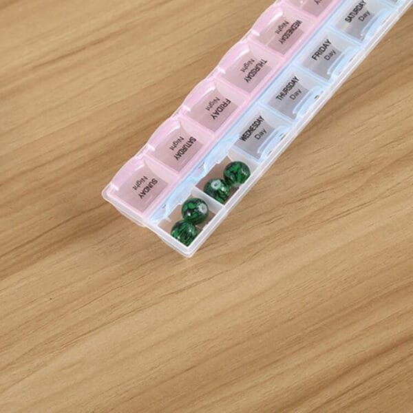 14 compartment weekly pill box 3