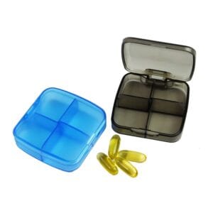 4 compartment travel pill case 1