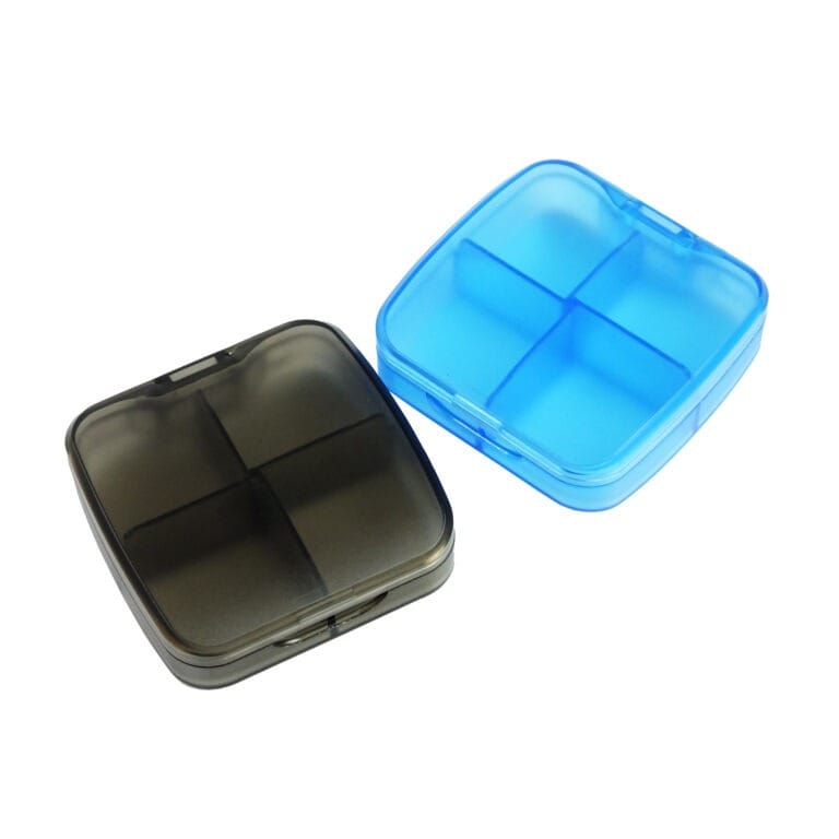 4 compartment travel pill case product display 3