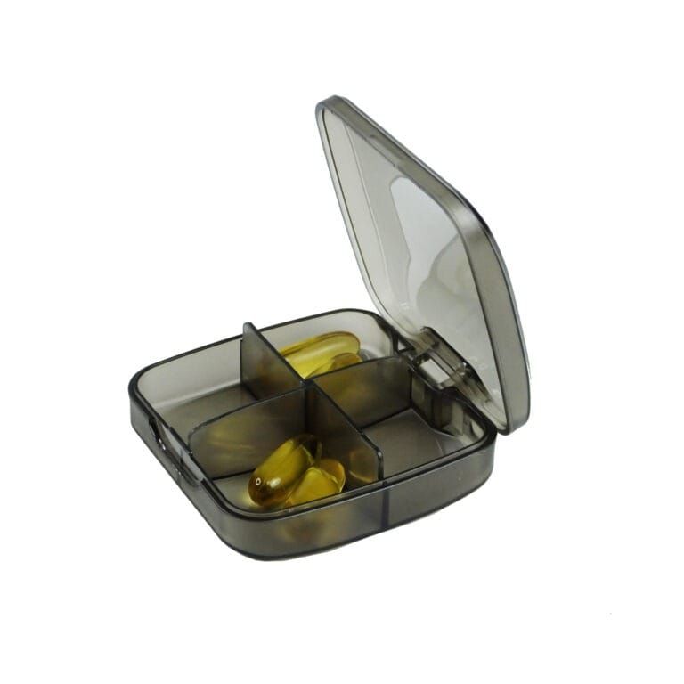 4 compartment travel pill case product display 7