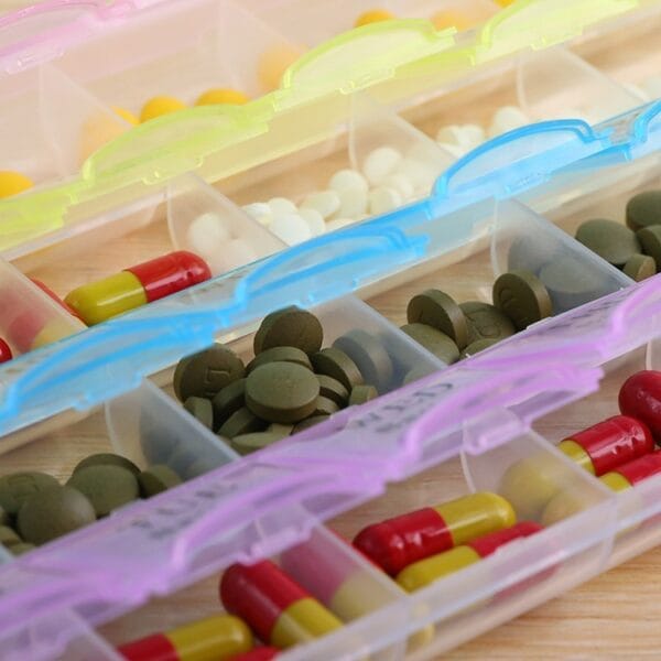 4 times a day weekly pill organizer 6