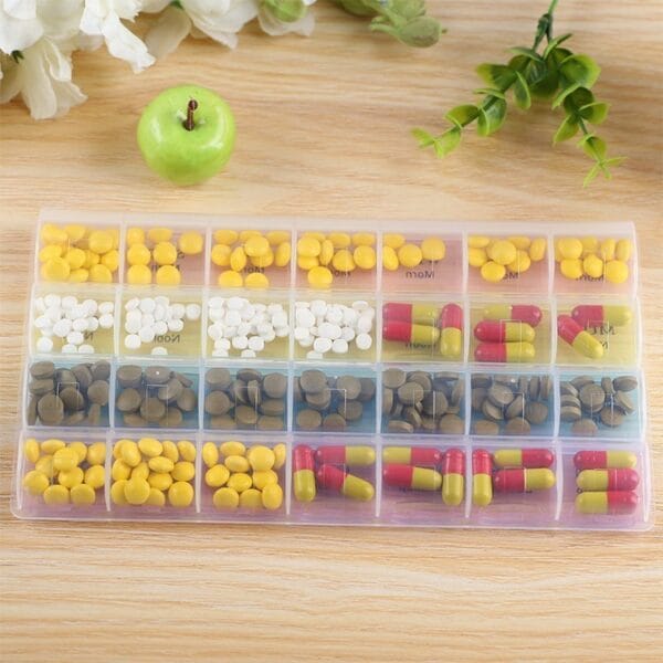 4 times a day weekly pill organizer 7