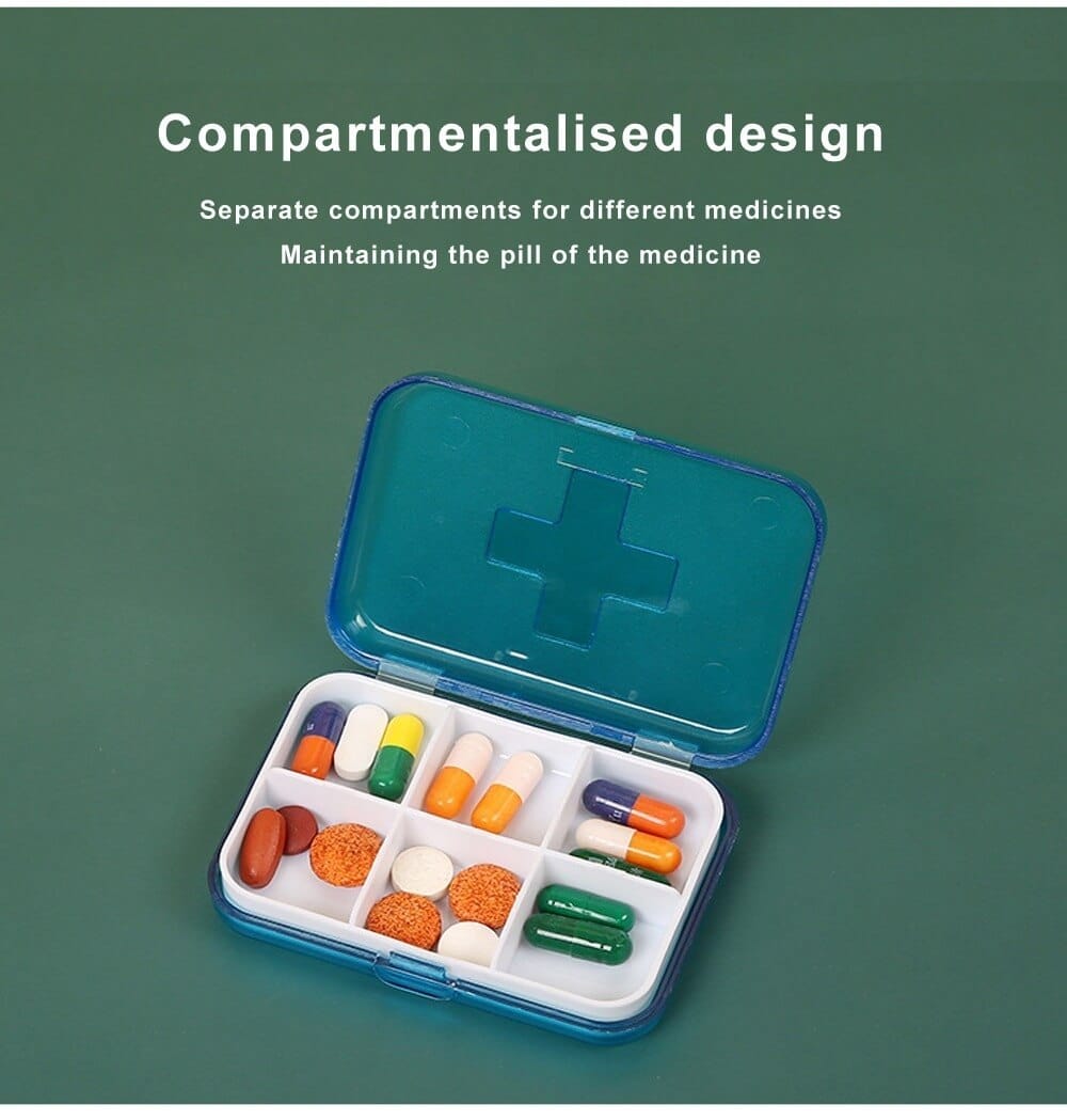 6 compartment mini pill case product display 4