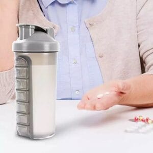 600ml pill box water bottle 1