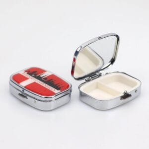 aluminum alloy mirror pill case 1