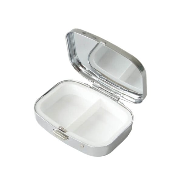 aluminum alloy mirror pill case 8