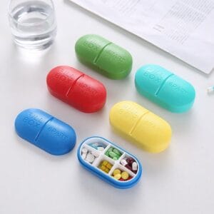 capsule type 6 cases pocket pill box 1