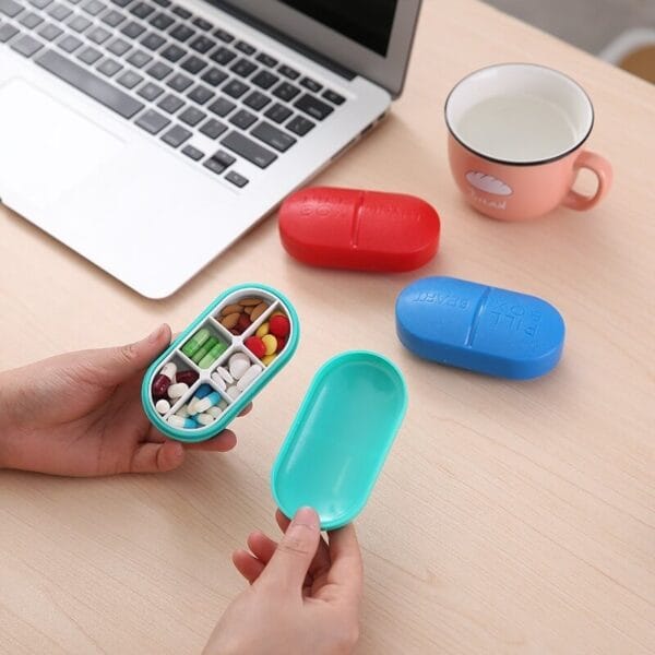 capsule type 6 cases pocket pill box 3