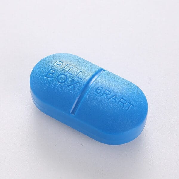 capsule type 6 cases pocket pill box 7