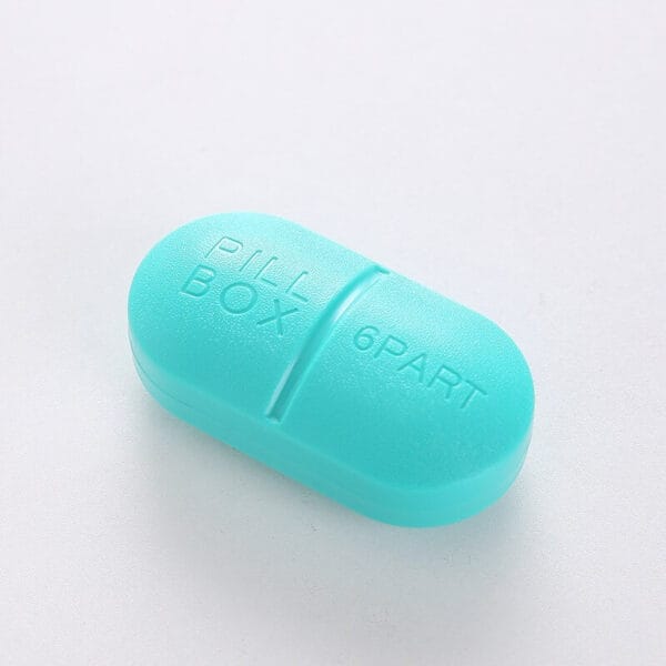 capsule type 6 cases pocket pill box 8