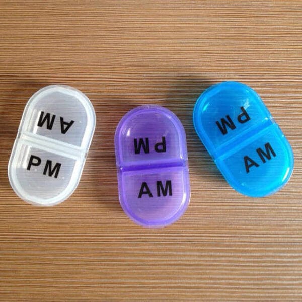 daily am pm pill organizer 8