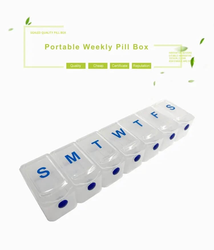 large push button pill organizer product display 1