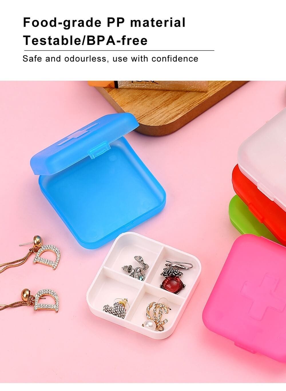 mini plastic pill organizer product display 6