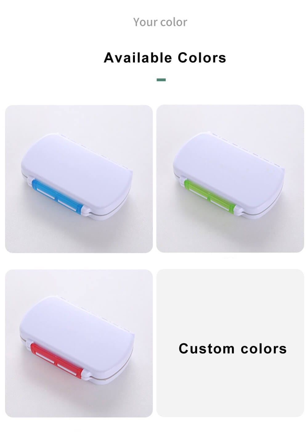 moisture proof plastic pill box product display 2