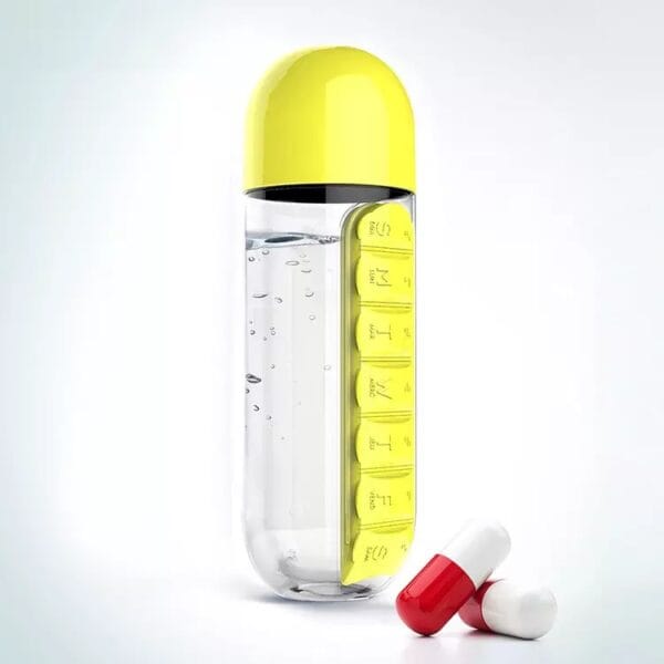 pill box water bottle 500ml 3