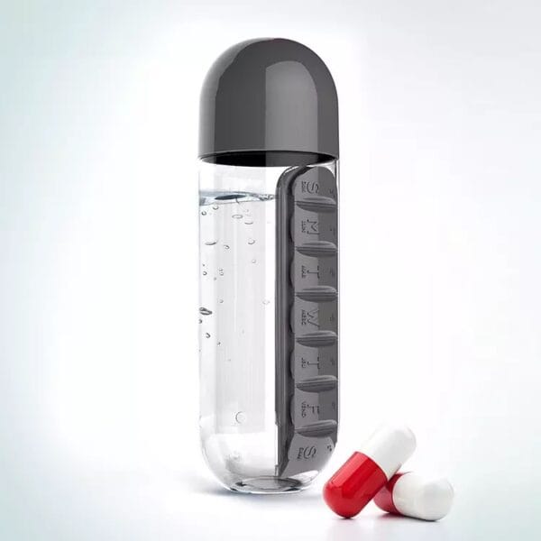 pill box water bottle 500ml 4