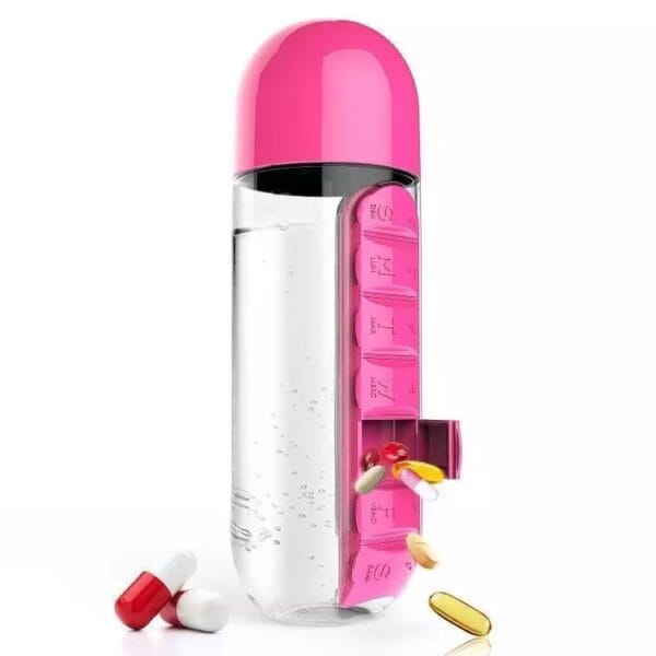 pill box water bottle 500ml 7