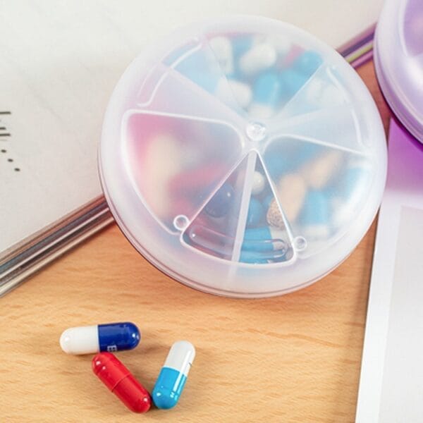 rotatable round pill organizer 3